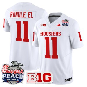 Randle El #11 Ndiana Hoosiers IH 2026 Peach Bowl Vapor Limited Jersey - All Stitched