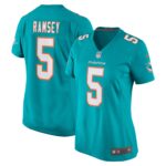 Jalen Ramsey Miami Dolphins  Women's Game Jersey - Aqua