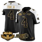 James Cook III #4 Buffalo Bills BUF 2025 Bills Mafia Patch Gold Vapor Limited Jersey - All Stitched