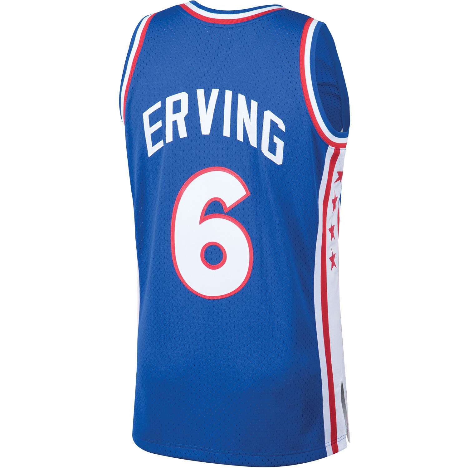 Julius Erving Philadelphia 76ers Mitchell & Ness 1976/77 Hardwood Classics Swingman Player Jersey - Royal - Image 3