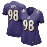 Travis Jones Baltimore Ravens  Women's Player Game Jersey - Purple