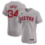 Men's Boston Red Sox David Ortiz  Gray Road Elite Player Jersey