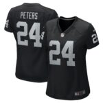 Marcus Peters Las Vegas Raiders Women's Team Game Jersey -  Black