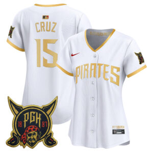 Women's Oneil Cruz #15 Pittsburgh Pirates 2026 City Connect Vapor Premier Limited Jersey - White