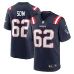 Sidy Sow New England Patriots Team Game Jersey -  Navy