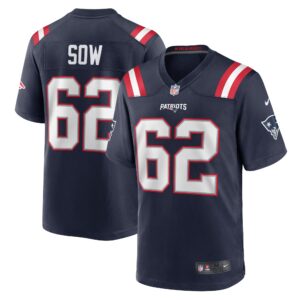 Sidy Sow New England Patriots Team Game Jersey -  Navy