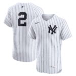 New York Yankees Derek Jeter #2 White Home Elite Player Jersey
