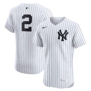 New York Yankees Derek Jeter #2 White Home Elite Player Jersey