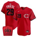TJ Friedl #29 Cincinnati Reds 2026 City Connect Vapor Premier Limited Jersey - All Stitched