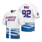 Puerto Rico Baseball Edwin Diaz White 2023 World Baseball Classic Jersey