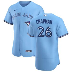 Men's Toronto Blue Jays #26 Matt Chapman Light Blue Flex Base Alternate Team Jersey