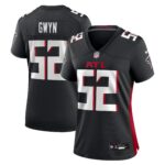 Women's Atlanta Falcons Jovaughn Gwyn #52 Black Team Game Jersey