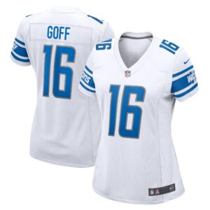 Jared Goff Detroit Lions  Women's Game Player Jersey - White