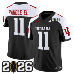Randle El #11 Ndiana Hoosiers IND 2026 CFP Final Patch Vapor Limited Jersey V2 - All Stitched