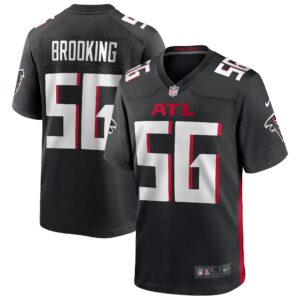 Atlanta Falcons Keith Brooking #56 Black Game Retired Player Jersey
