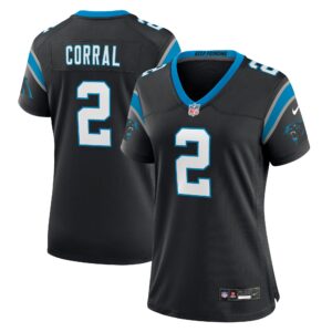 Matt Corral Carolina Panthers  Women's Team Game Jersey - Black