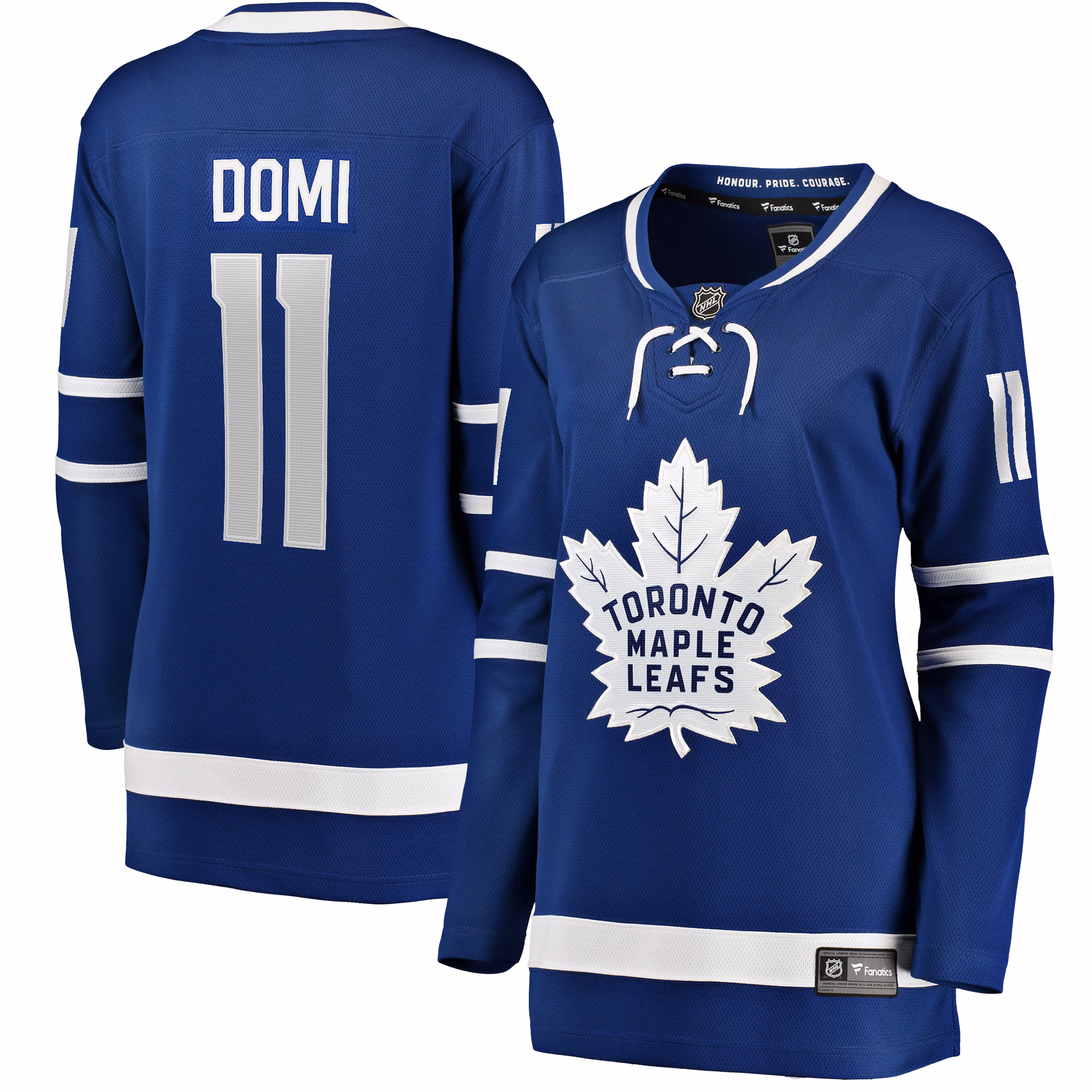 Women's Toronto Maple Leafs Max Domi #11 Fanatics Blue Home Breakaway Player Jersey