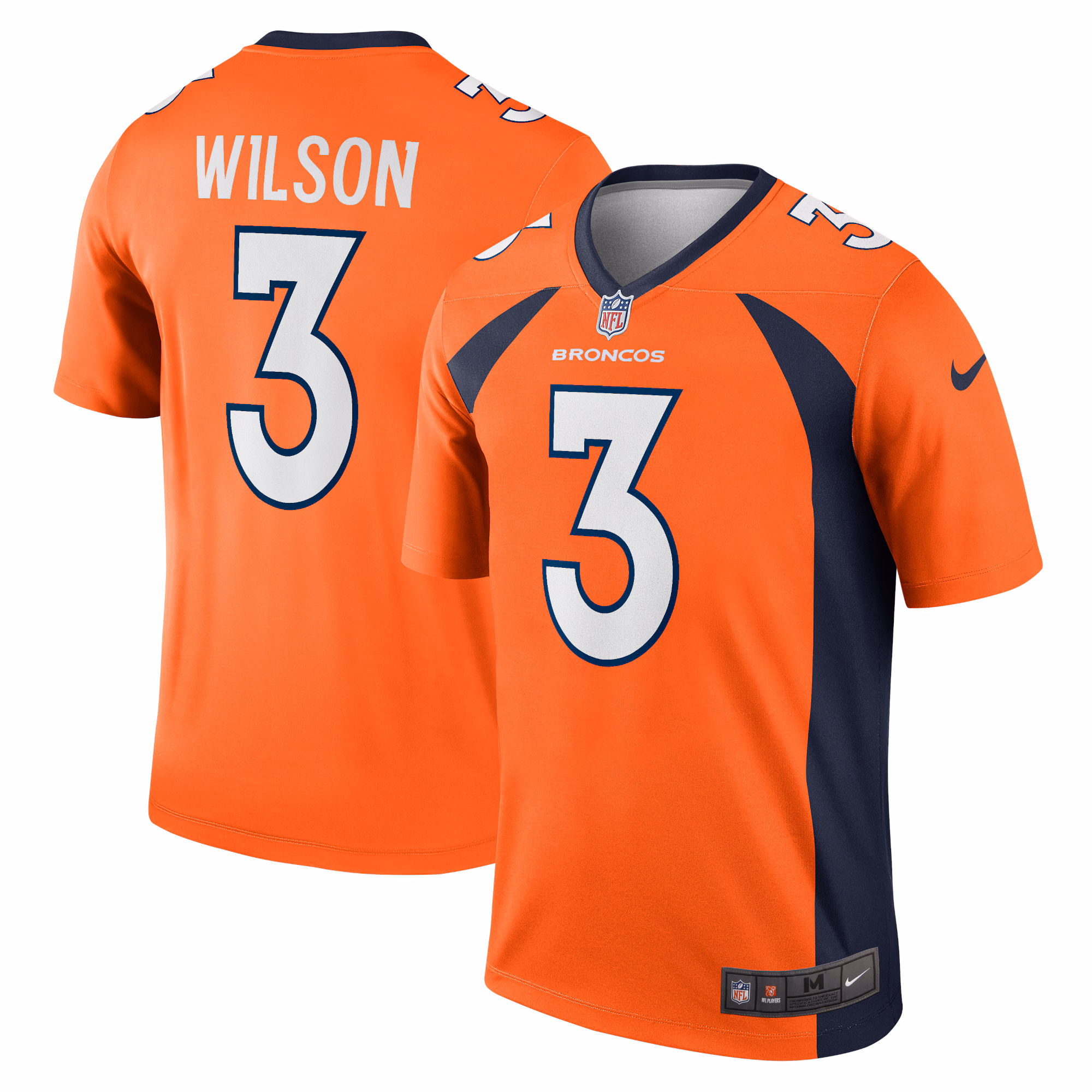 Russell Wilson Denver Broncos Legend Jersey - Orange