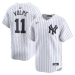 Men's New York Yankees #11 Anthony Volpe  White Home Limited Player Jersey