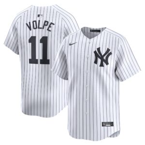 Men's New York Yankees #11 Anthony Volpe  White Home Limited Player Jersey