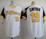 San Diego Padres #19 Tony Gwynn White 1978 Turn Back The Clock Stitched Jersey