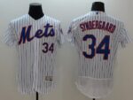 Men's New York Mets #34 Noah Syndergaard White Flex Base Jersey