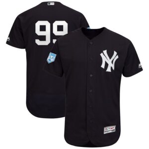 Men's New York Yankees #99 Aaron Judge Majestic Navy 2019 Spring Training Flex Base Player Jersey