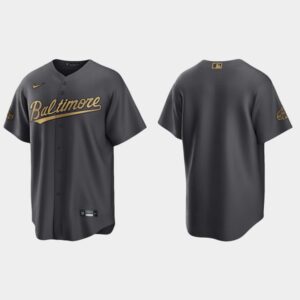 Men's Baltimore Orioles 2022 All-Star Game Blank Jersey - Charcoal