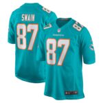 Freddie Swain Miami Dolphins  Game Jersey -  Aqua