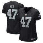 Trent Sieg Las Vegas Raiders  Women's Game Jersey - Black