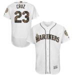 Seattle Mariners #23 Nelson Cruz White Flexbase Collection 2016 Memorial Day Stitched Jersey