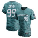 Men's American League #99 Aaron Judge  Teal 2023 All-Star Game Flex Base Jersey
