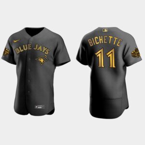 Men's Toronto Blue Jays #11 Bo Bichette 2022 All-Star Game Flex Base Jersey - Black