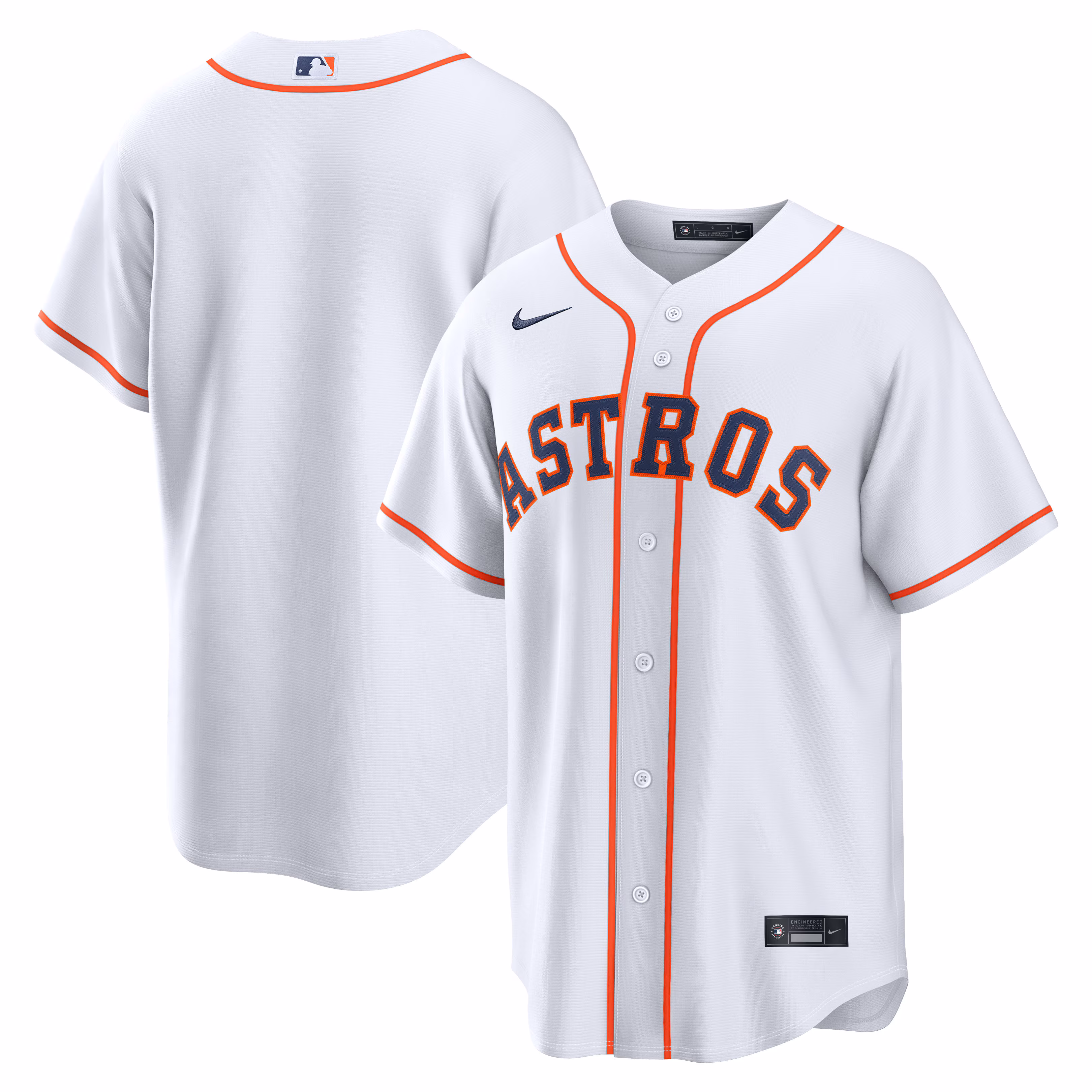 Houston Astros  White Home Replica Jersey