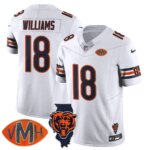Caleb Williams #18 Chicago Bears CHI Honor Virginia Halas McCaskey Jersey - All Stitched