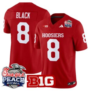 Kaelon Black #8 Ndiana Hoosiers IH 2026 Peach Bowl Vapor Limited Jersey - All Stitched