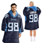 Adult JS 98 Tennessee Football Unisex Blanket Hoodie