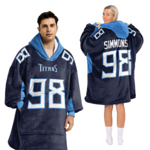 Adult JS 98 Tennessee Football Unisex Blanket Hoodie