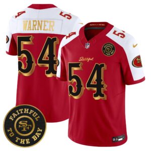 San Francisco 49ers Fred Warner # 54 SF "Rivalries" Vapor Limited Jersey - Faithful To The Bay Patch - All Stitched