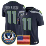 Smith-Njigba #11 Seattle Seahawks United States 250th Anniversary Patch Vapor Limited Jersey - All Stitched