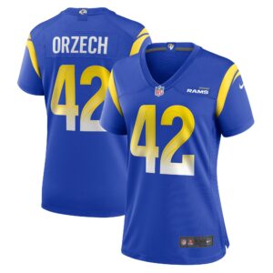 Matthew Orzech Los Angeles Rams  Women's Game Jersey - Royal