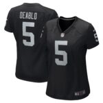 Divine Deablo Las Vegas Raiders Women's Player Game Jersey - Black