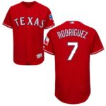 Texas Rangers #7 Ivan Rodriguez Red Flexbase Collection Stitched Jersey