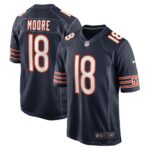 David Moore Chicago Bears  Game Player Jersey - Navy