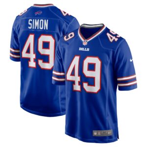 Shayne Simon Buffalo Bills Game Jersey -  Royal