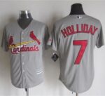St. Louis Cardinals #7 Matt Holliday Grey New Cool Base Stitched Jersey