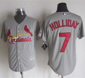 St. Louis Cardinals #7 Matt Holliday Grey New Cool Base Stitched Jersey