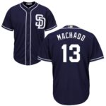 San Diego Padres #13 Manny Machado Navy Blue New Cool Base Stitched Jersey