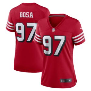 Nick Bosa San Francisco 49ers  Women's Alternate Game Jersey - Scarlet