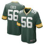 Jack Coco Green Bay Packers  Game Player Jersey - Green